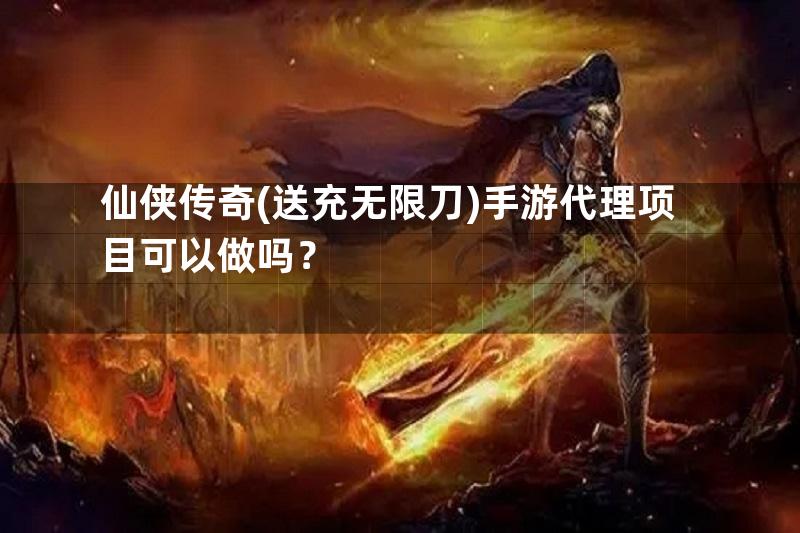 仙侠传奇(送充无限刀)手游代理项目可以做吗？