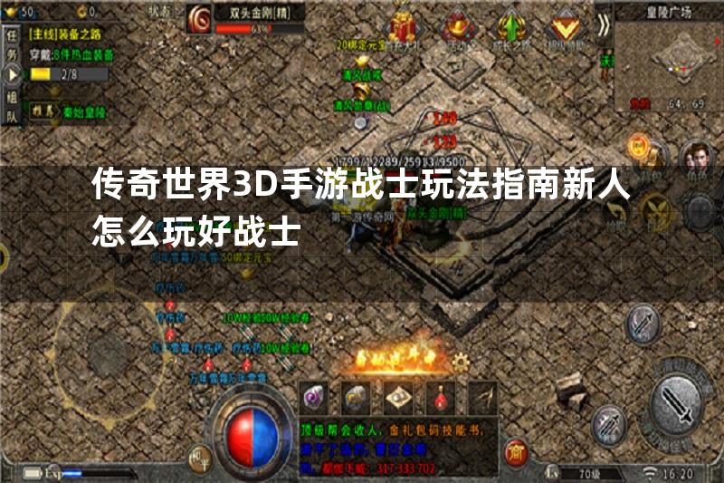 传奇世界3D手游战士玩法指南新人怎么玩好战士