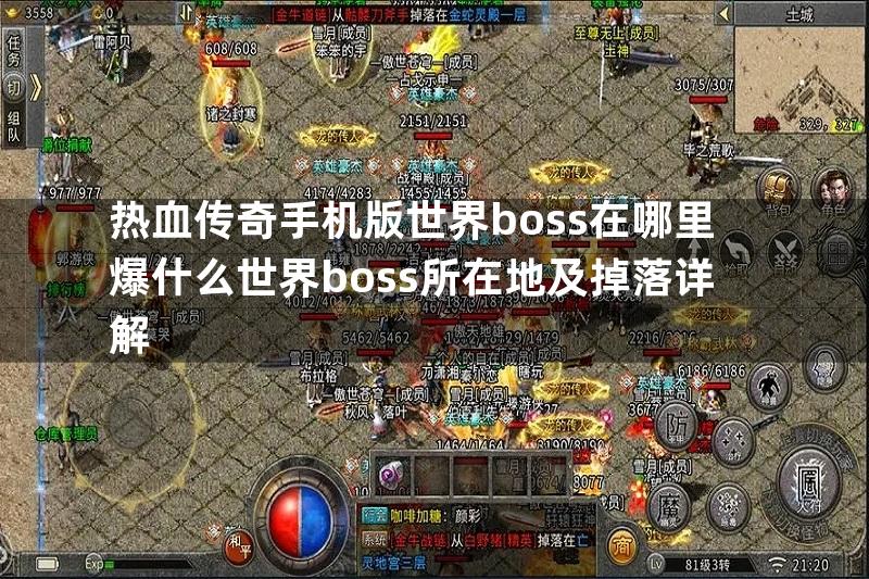 热血传奇手机版世界boss在哪里爆什么世界boss所在地及掉落详解